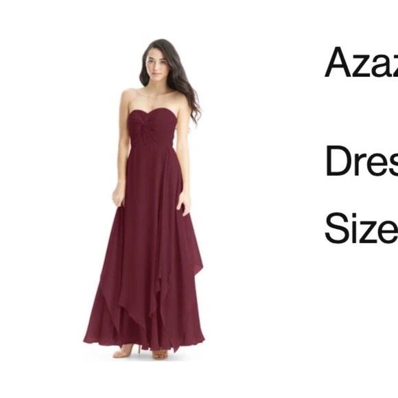 Azazie Ginette Cabernet Dress - Picture 2 of 8